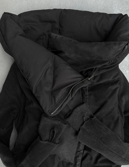 Isaac Sellam: "Experience" Overlock Calfskin Puffer Down Jacket