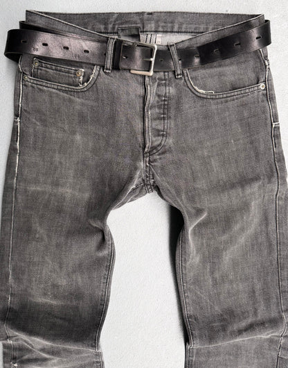 DIOR HOMME AW03-04 “Luster” Distressed Grey Slim Bootcut Denim