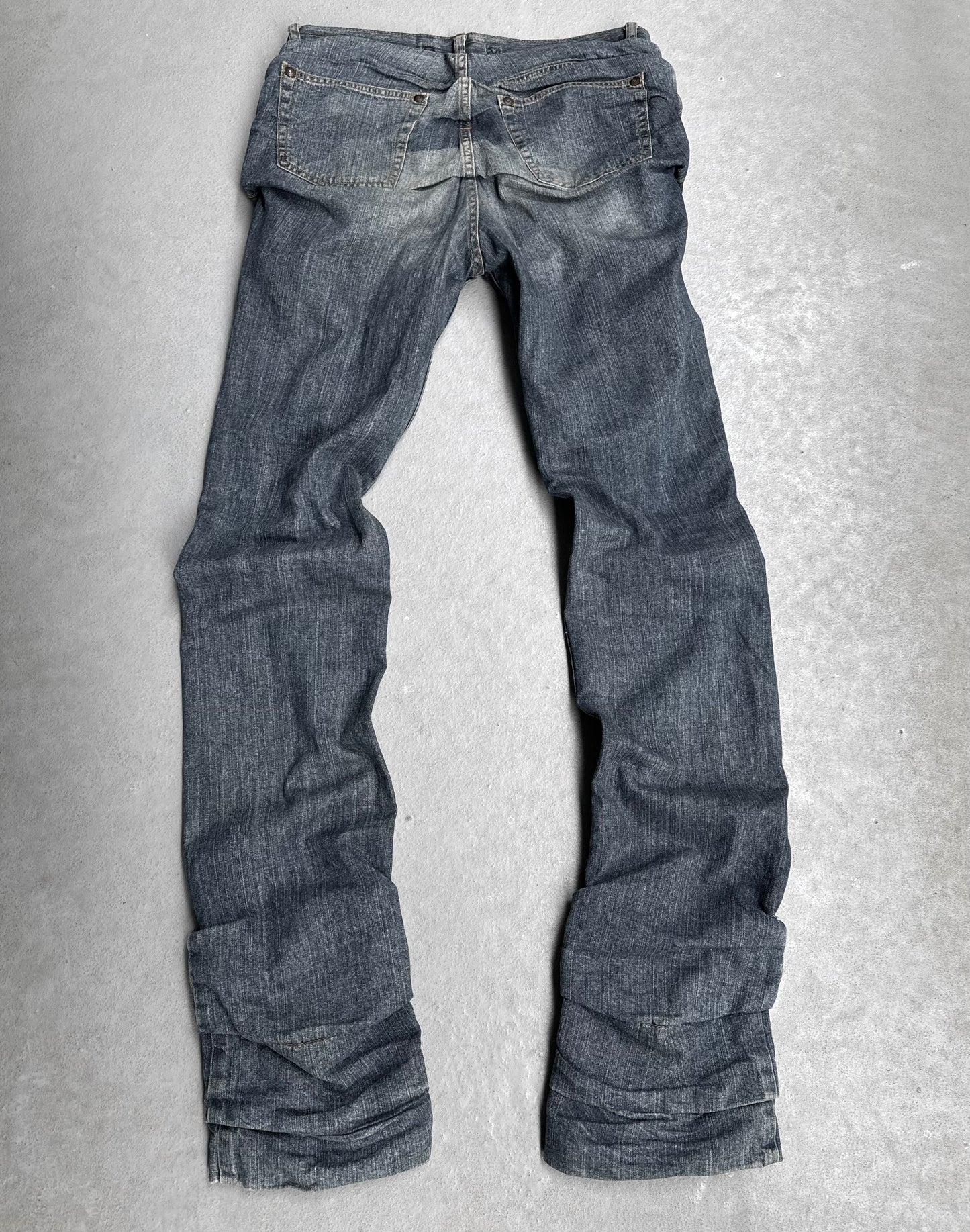 MiharaYasuhiro AW05 Washed Blue Layered Stack Denim