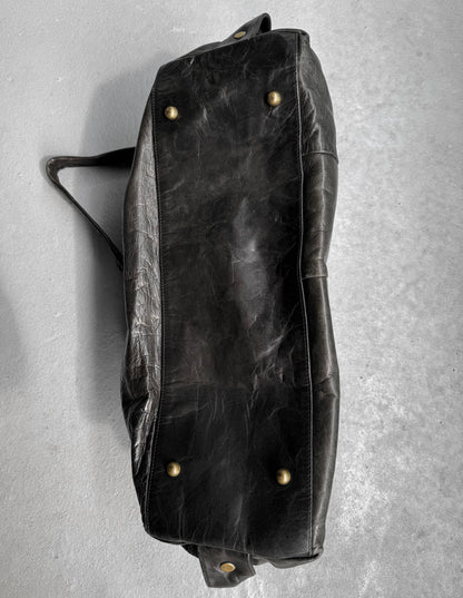 cornelian taurus by daisuke iwanaga ‘Combo Handle’ Horse Leather Boston Bag