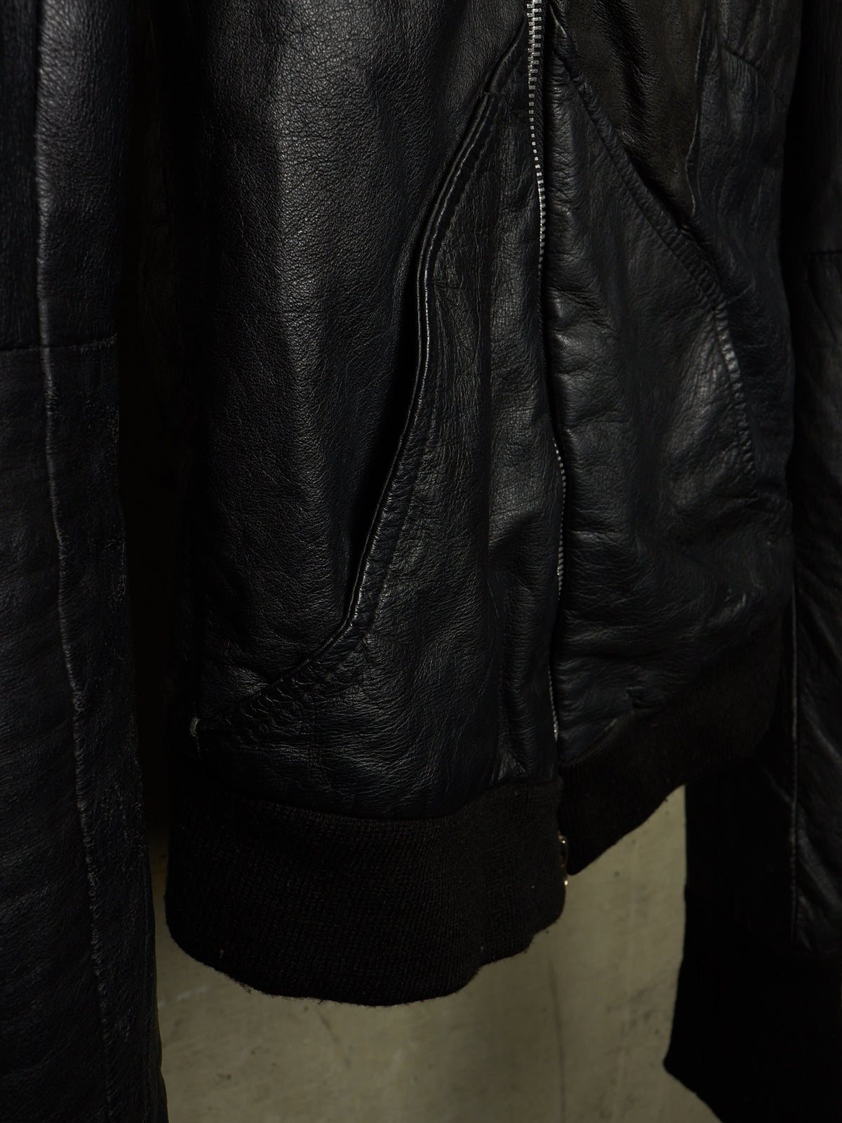 EKAM Early 00s Black Hooded Sheepskin Leather Asymmetric Zip Rider Jacket