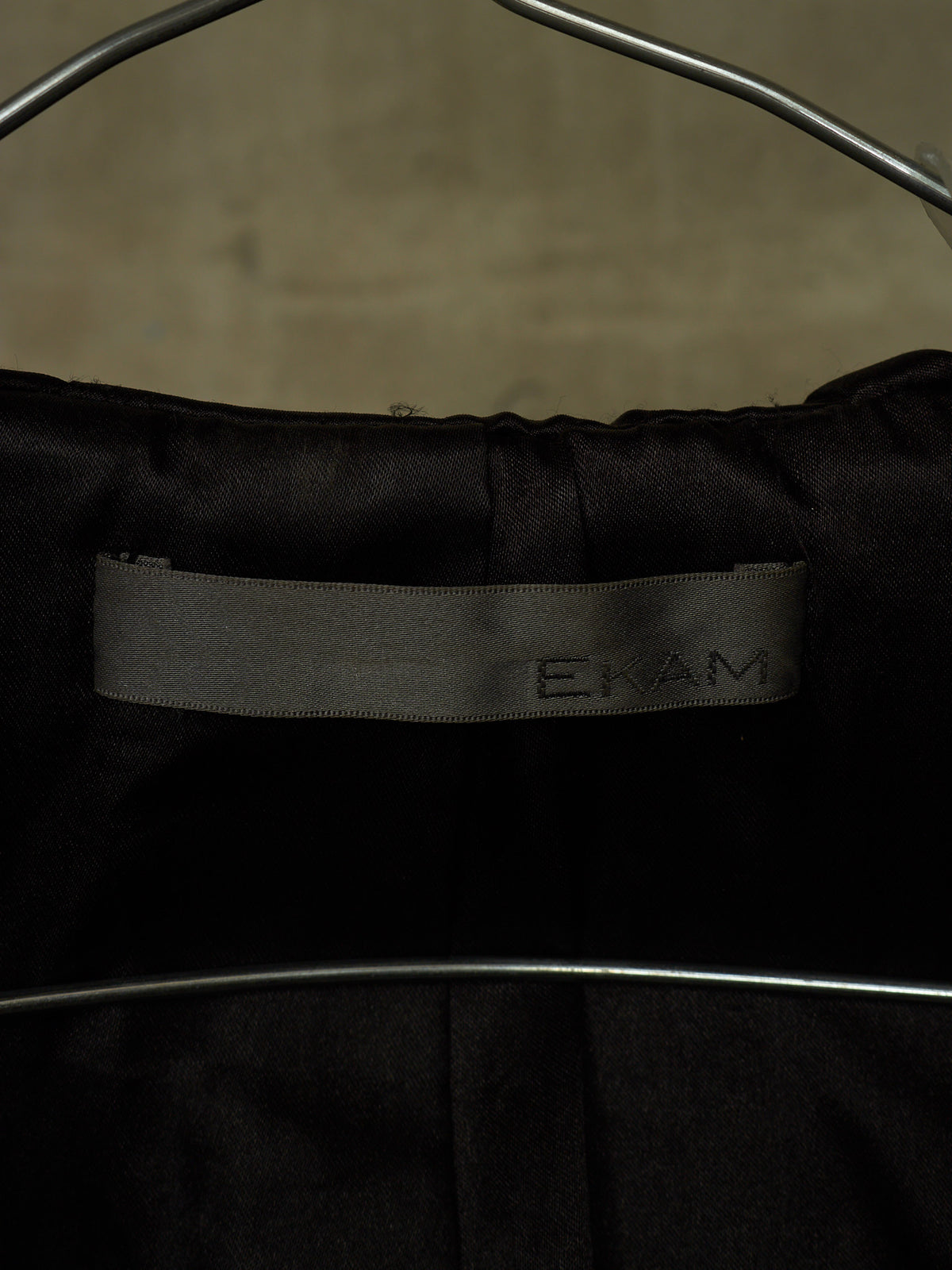 EKAM Early 00s Black Hooded Sheepskin Leather Asymmetric Zip Rider Jacket
