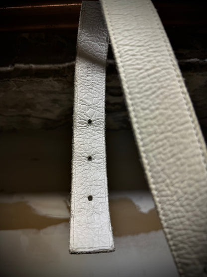 Carol Christian Poell Belt 'AM/2624-IN PABER-PTC/03' Bipolar Paper Dart Bison Leather Belt detail | DRIEW GARMENTS