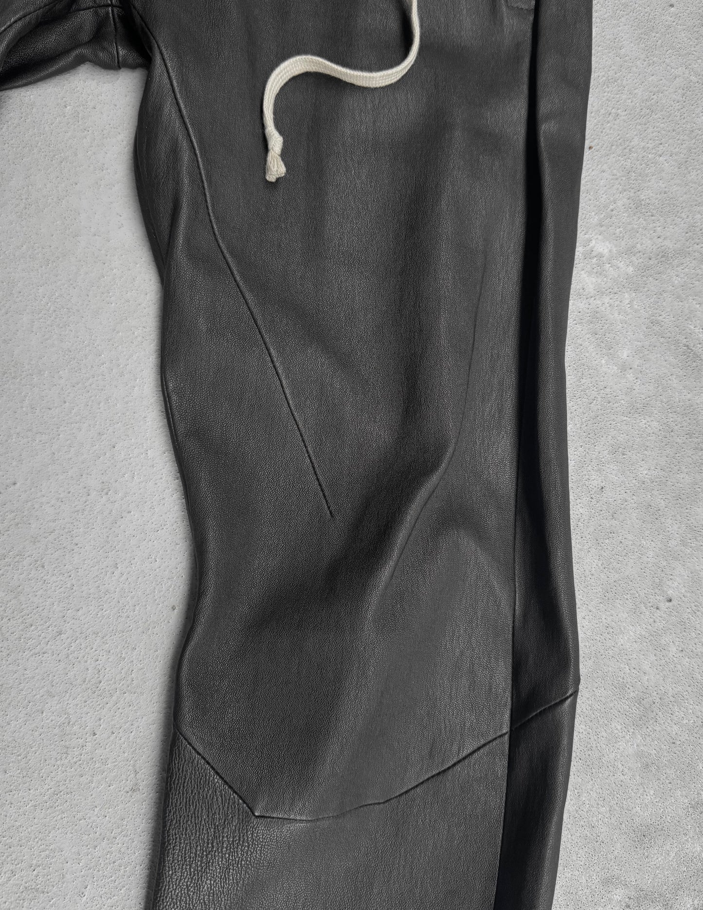 Rick Owens AW23 "LUXOR" Gary Lamb Leather Skinny Pants
