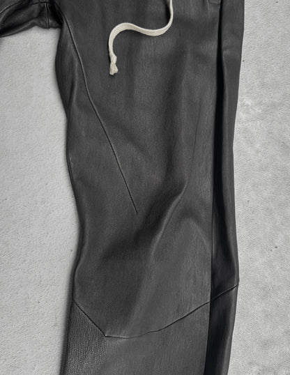 Rick Owens AW23 "LUXOR" Gary Lamb Leather Skinny Pants