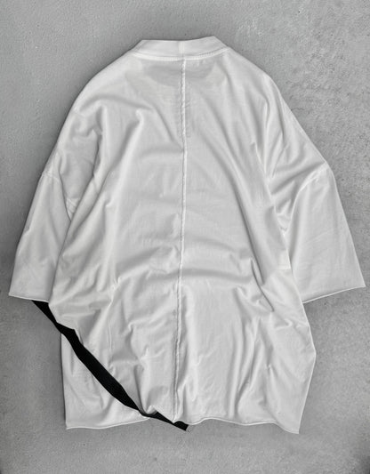 Rick Owens DRKSHDW SS24 "LIDO" MILK Oversized Tommy T-shirt