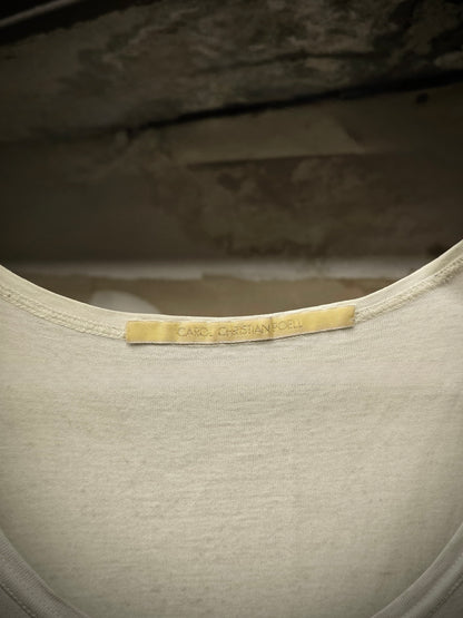 Carol Christian Poell SS05 "Dispossessed" Acid-Treated Flap Tank Top detail | DRIEW GARMENTS