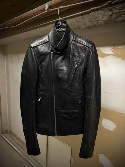 Rick Owens SS17 "WALRUS" Stooges Calf Leather Rider Jacket detail | DRIEW GARMENTS