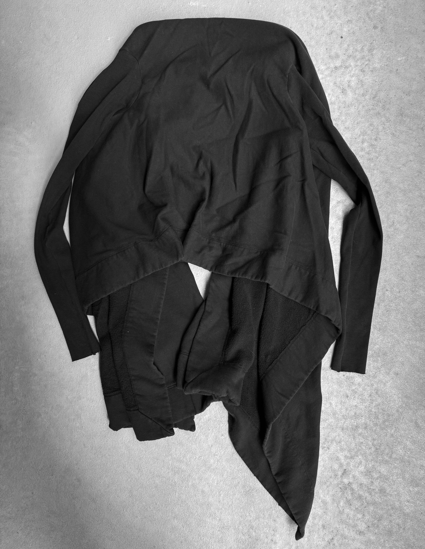 Rick Owens DRKSHDW AW12 “MOUNTAIN” Black Drape Cardigan