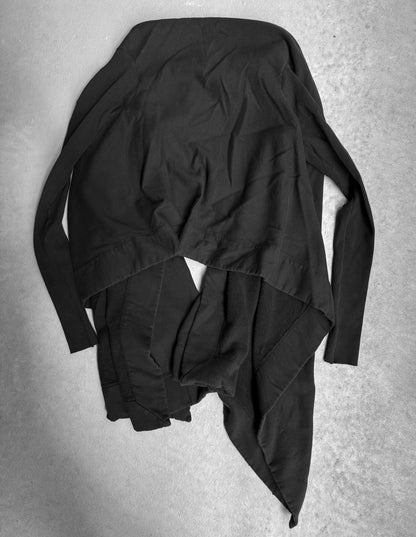 Rick Owens DRKSHDW AW12 “MOUNTAIN” Black Drape Cardigan
