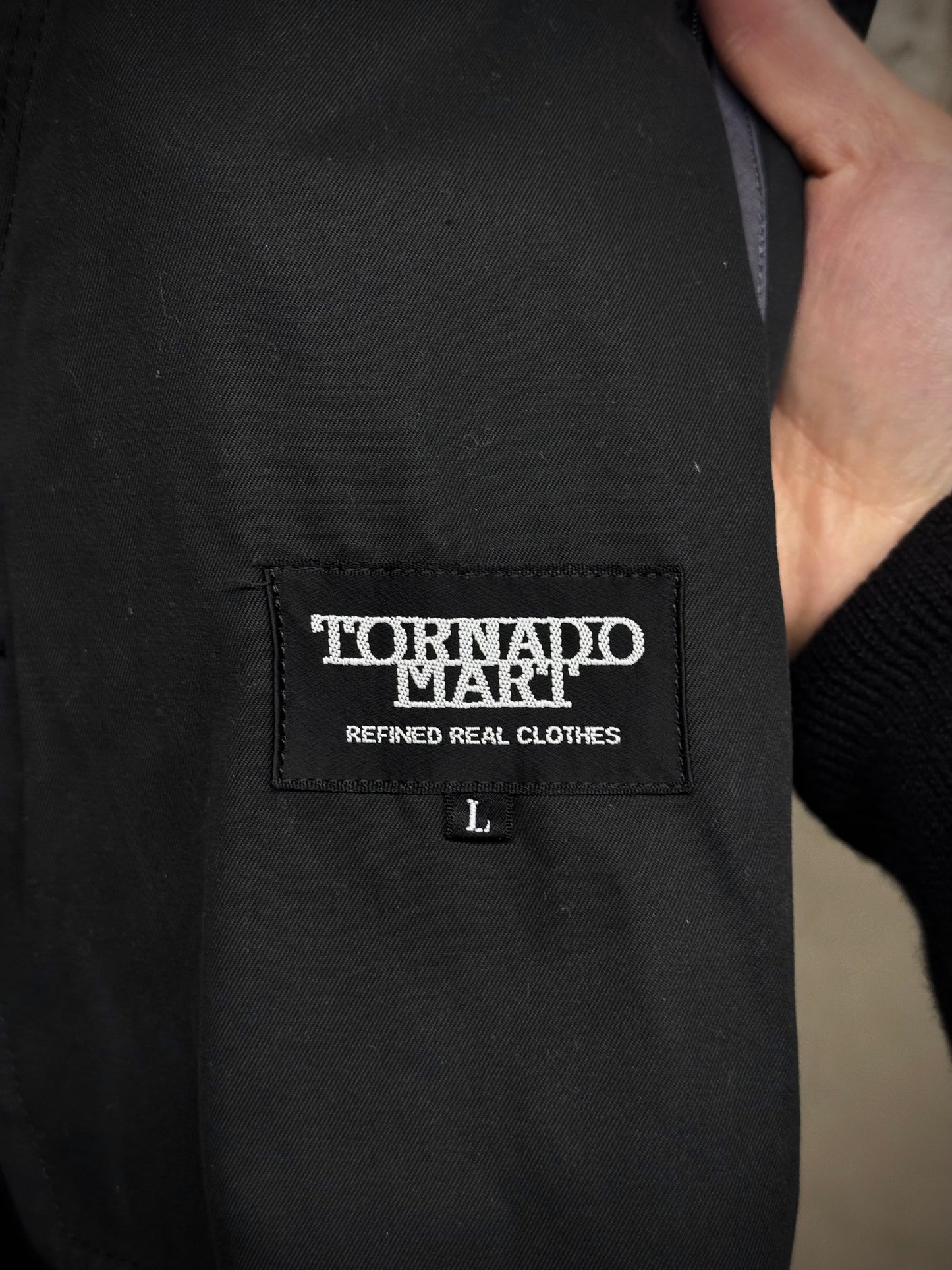 Tornado Mart Early 00s Quilt Lined Cotton Gaberdine Mac Coat