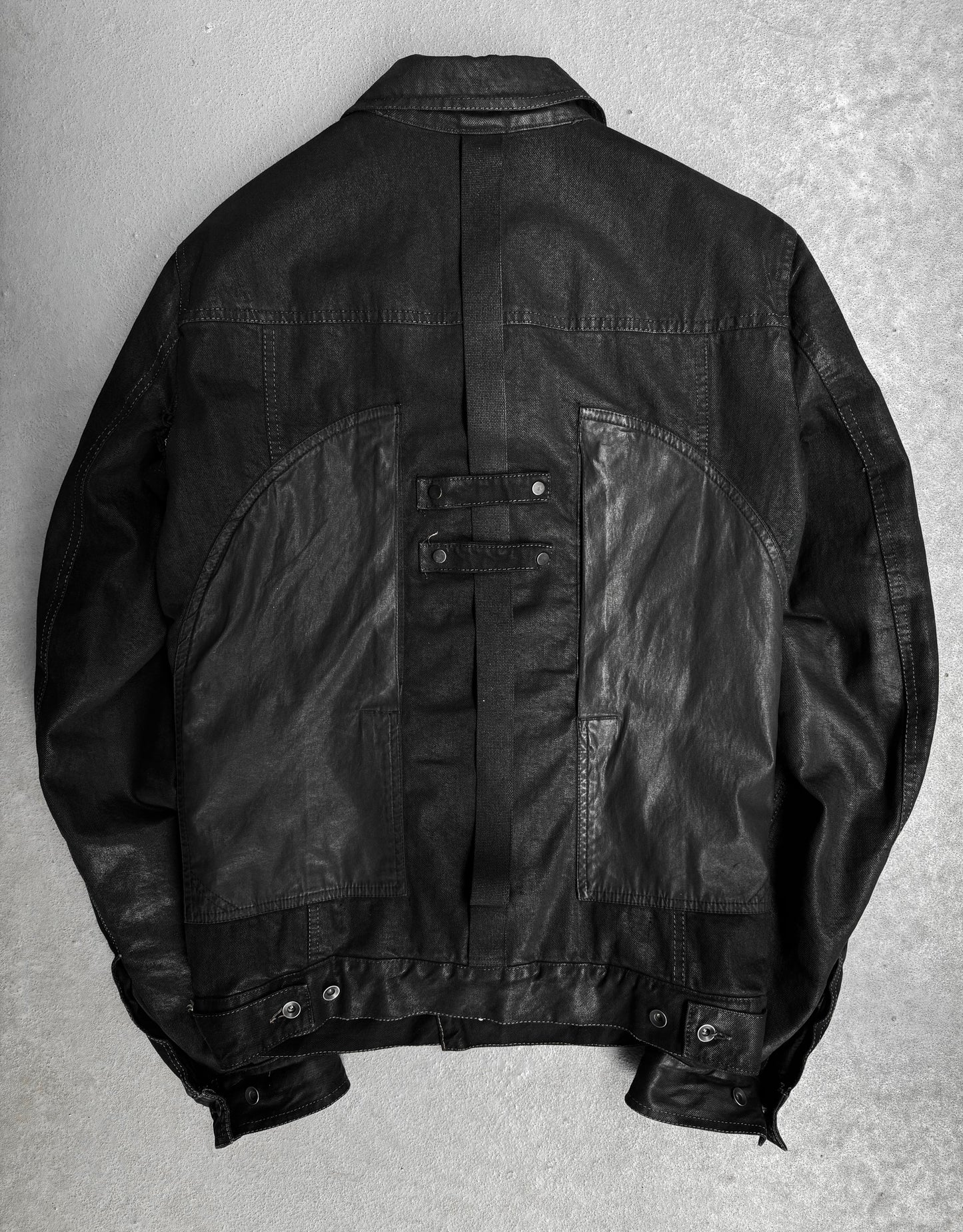 Rick Owens DRKSHDW AW15 “SPHINX” Waxed Denim Lung Worker Jacket