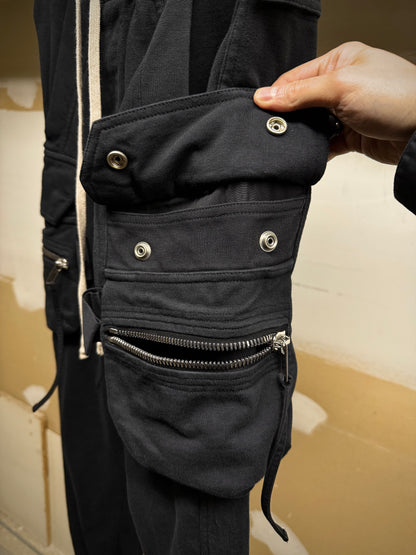 Rick Owens SS17 "WALRUS" Cotton Jersey Cargo Joggers detail | DRIEW GARMENTS