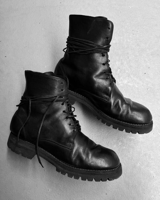GUIDI ‘785V’ Vegetable-tanned Horse Leather Hiking Lace-up Boots