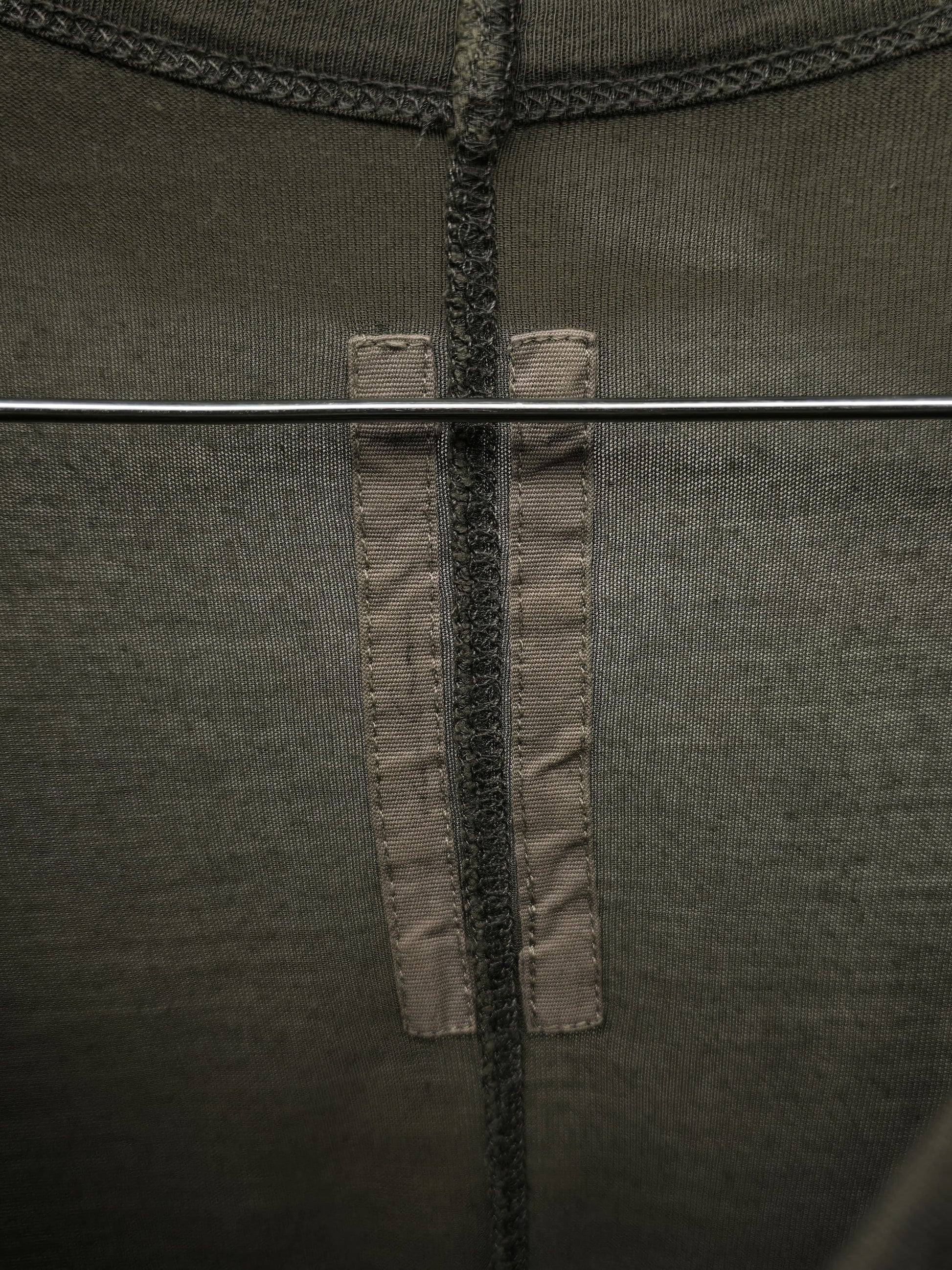 Rick Owens SS16 "CYCLOPS" SAGE Silk Viscose Level T-shirt detail | DRIEW GARMENTS