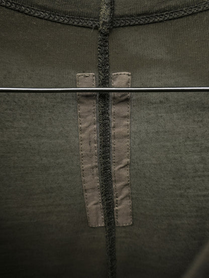 Rick Owens SS16 "CYCLOPS" SAGE Silk Viscose Level T-shirt detail | DRIEW GARMENTS