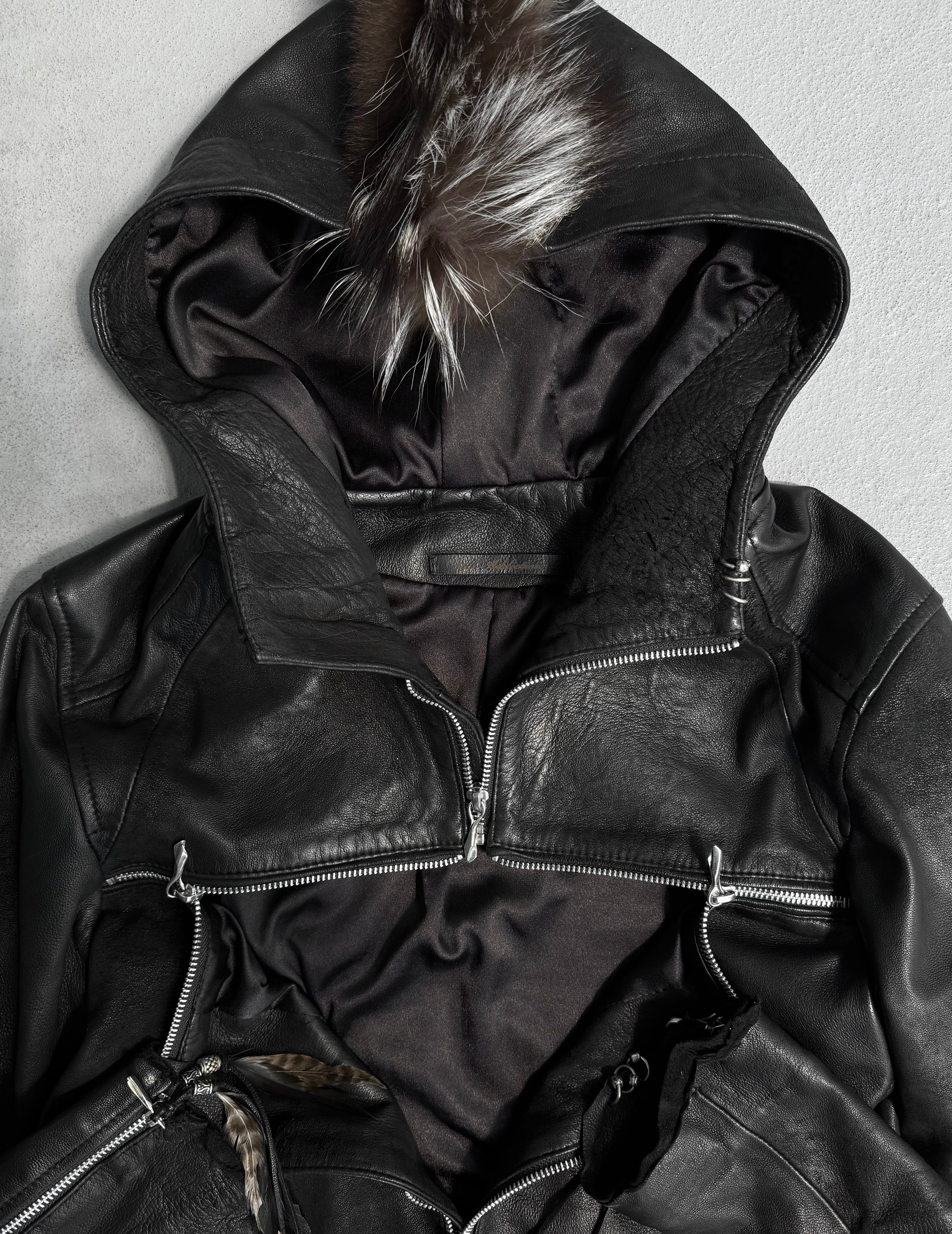 14thAddiction Mohawk 'Beat-it' Custom Distressed Sheepskin Leather