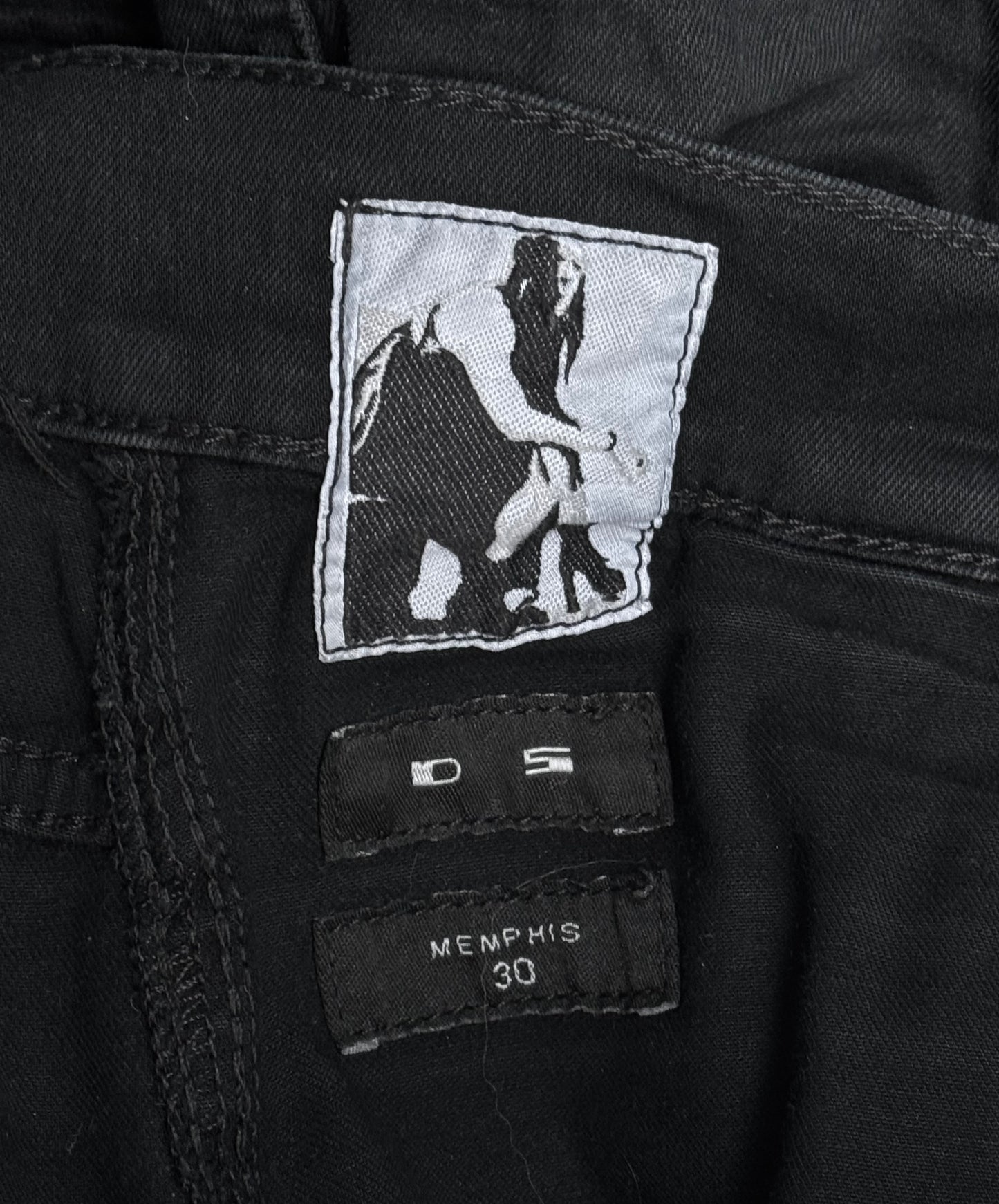 Rick Owens DRKSHDW AW14 “MOODY” Light-waxed Memphis Biker Pants