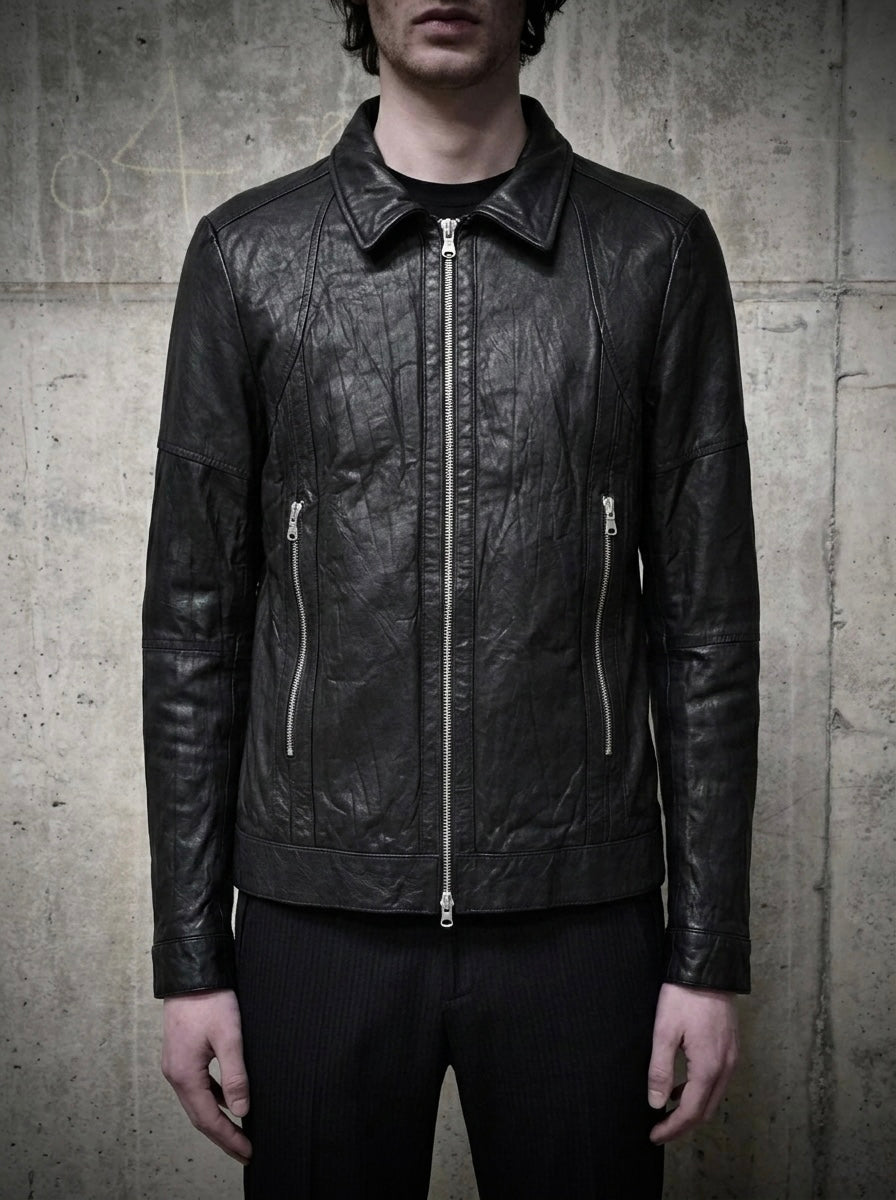 Jackrose Early 00s Pigskin Leather Rider Jacket detail | DRIEW GARMENTS