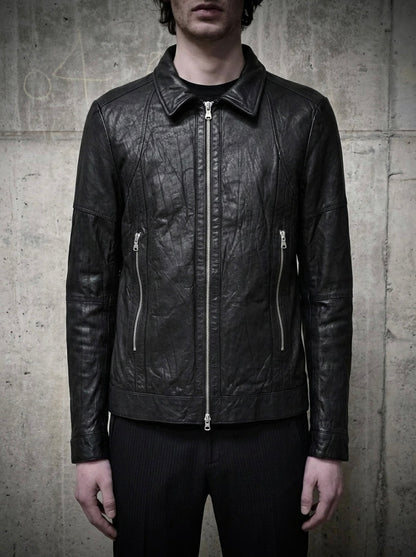 Jackrose Early 00s Pigskin Leather Rider Jacket detail | DRIEW GARMENTS