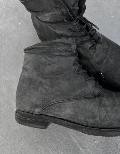 A DICIANNOVEVENTITRE (A1923) Reverse Horse Leather '06' Ankle Boots
