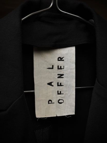 PAL OFFNER Frayed Edge Patchwork Light Coat detail | DRIEW GARMENTS