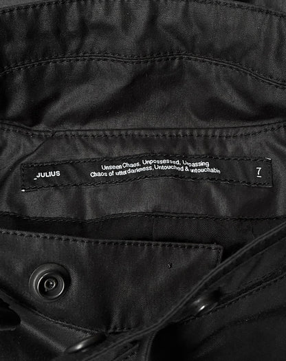 Julius_7 AW22-23 “EREBUS;” Nylon Multi-zip Rider Jacket