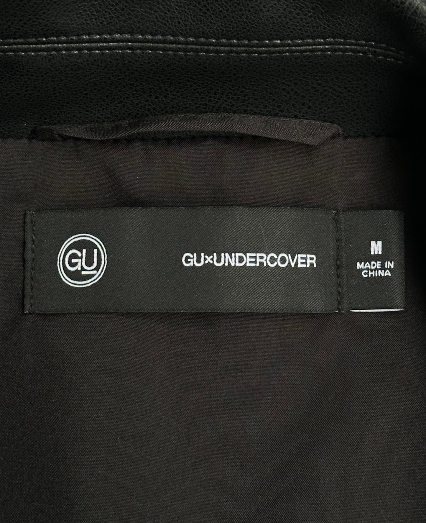 GU x UNDERCOVER AW21 Convertible Biker Leather Jacket