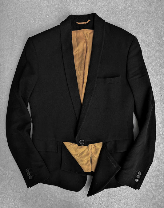 Ann Demeulemeester AW11 Cut-out Shawl Collar Blazer