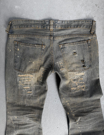IfSixWasNine Early 00s ‘NO.MUD MAX/SBB 351DK’ Bell-Bottom Flare Denim