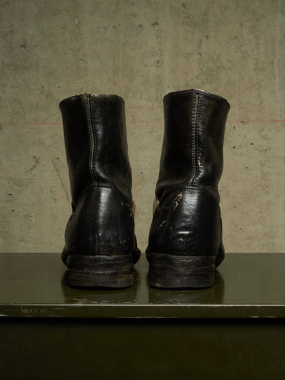 Carol Christian Poell SS08 "Off-Scene" 'AM/2411 BUC-PTC/1' Horse Leather Rubber Band Boots