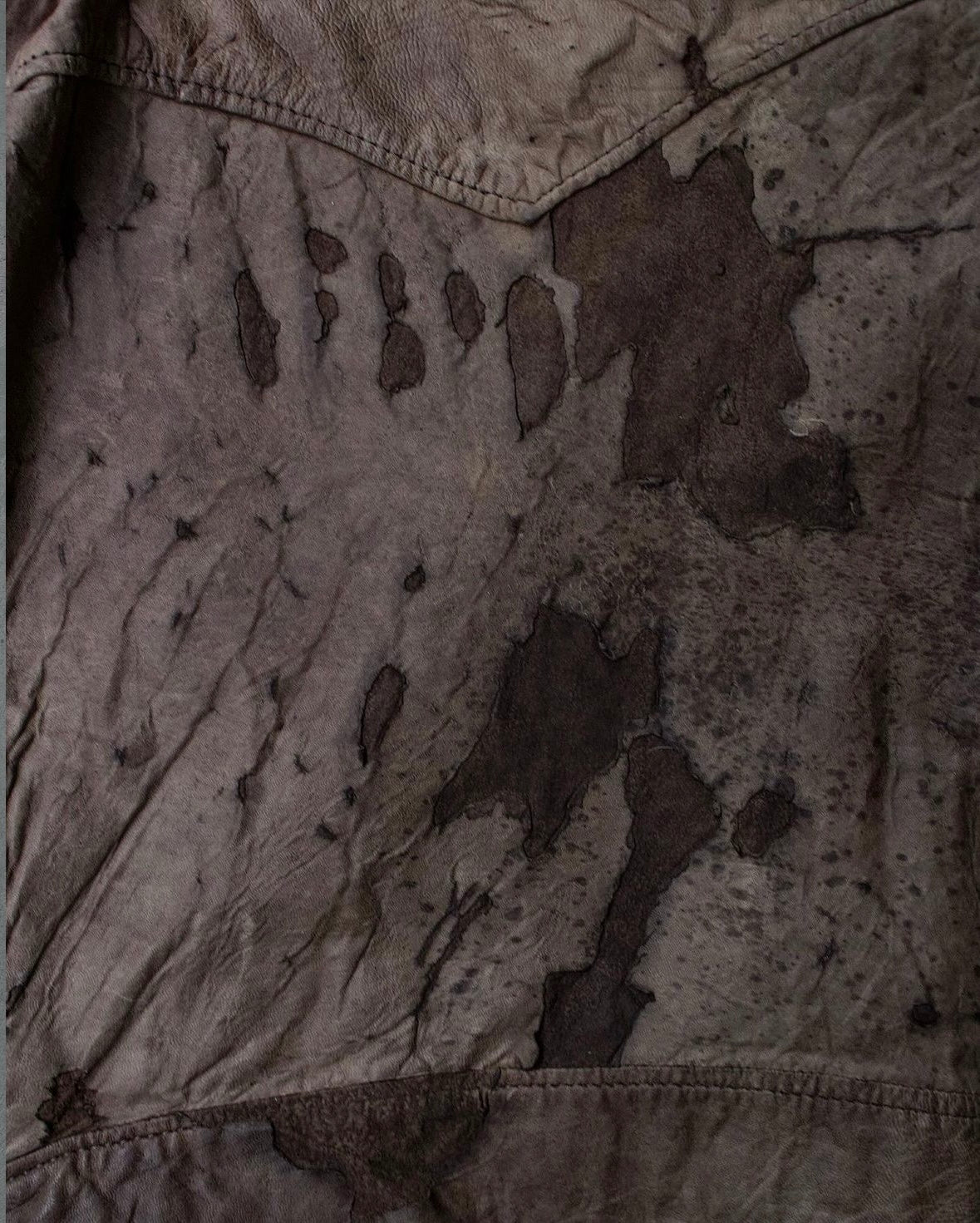 Mihara Yasuhiro AW05 *Sample* Distressed Lambskin Leather Jacket