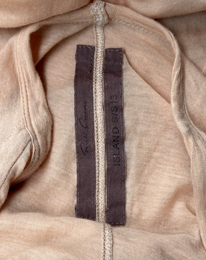 Rick Owens SS13 “ISLANDS” Asymmetrical Flesh Raglan T-shirt
