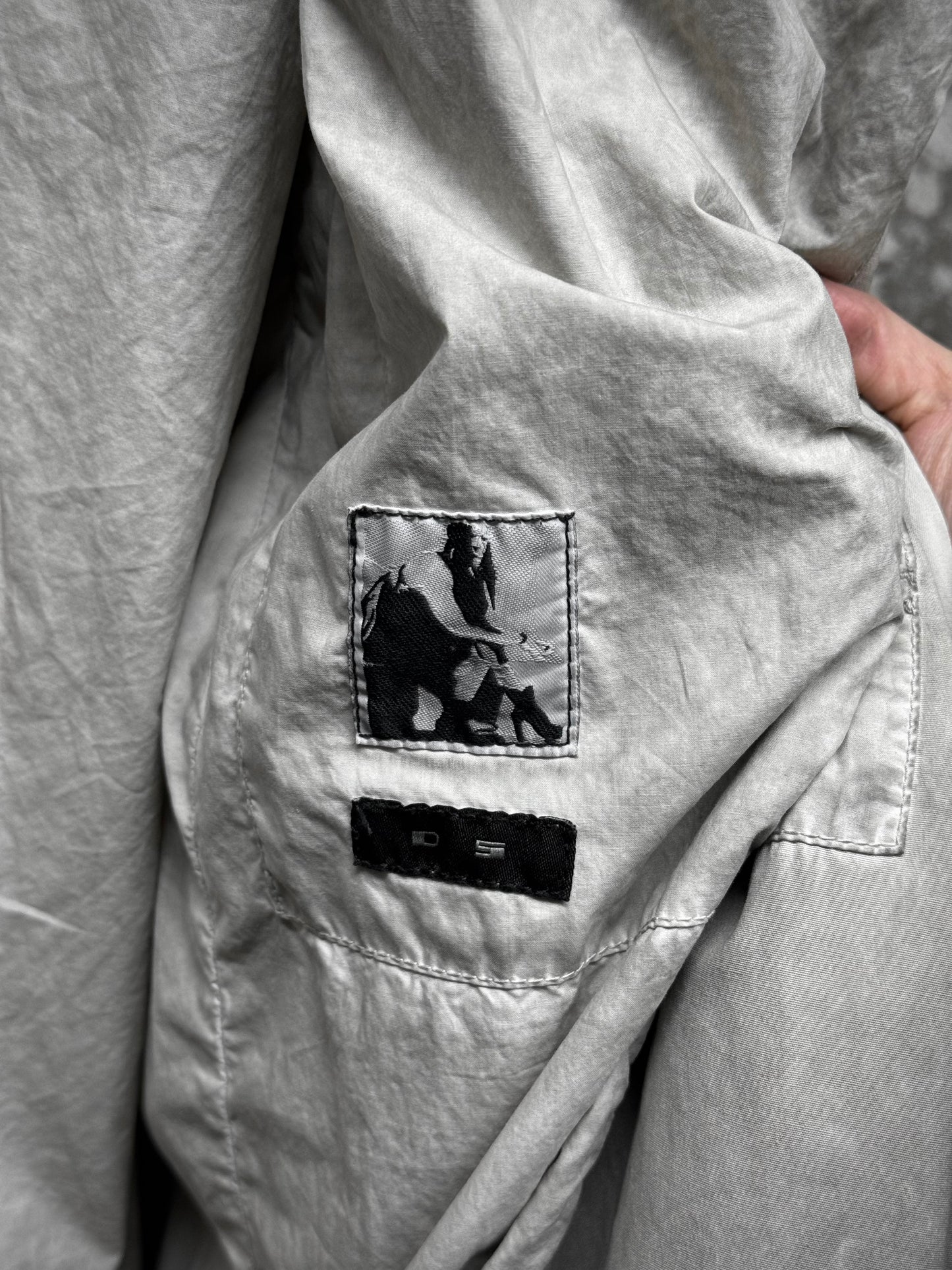 Rick Owens DRKSHDW AW10 "GLEAM" PEARL Hooded Padded Parka Coat