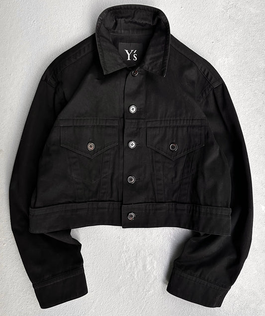 Y’s by Yohji Yamamoto SS04 Cropped Button- up Trucker Jacket