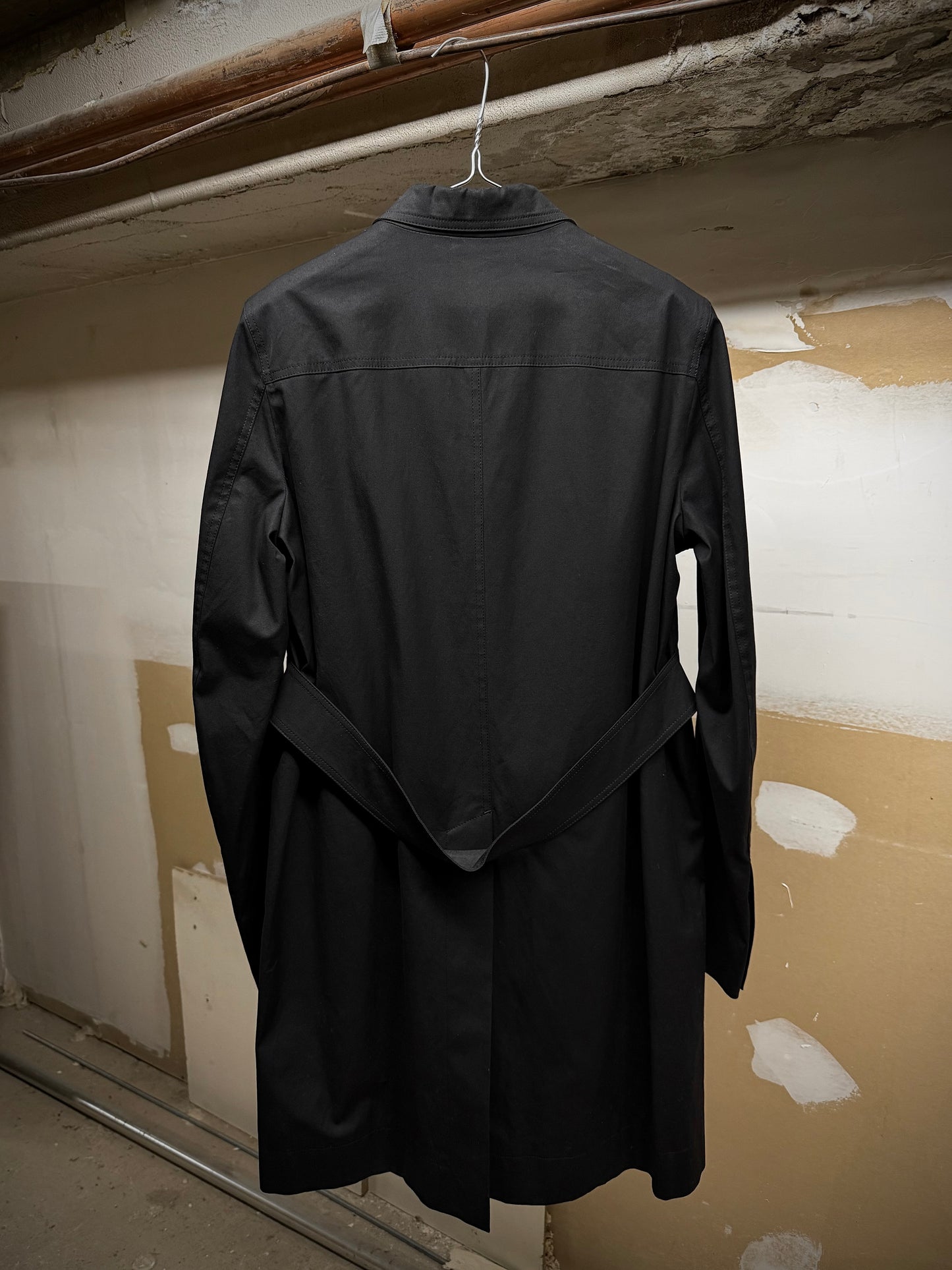Rick Owens DRKSHDW SS17 “WALRUS” Cotton Mac Work Coat detail | DRIEW GARMENTS
