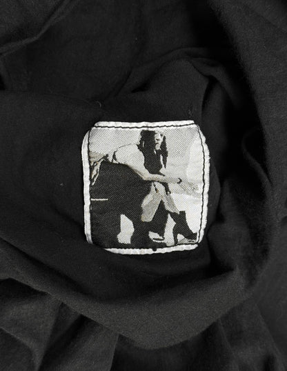 Rick Owens DRKSHDW Early 00s Black ‘Bias Cut’ Asymmetrical T-shirt