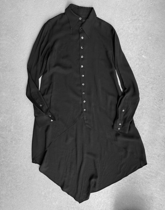 B.P.N for Men Early 00s Gothic Asymmetrical Button-up Shirt