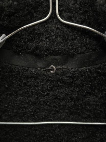 Label Under Construction AW16-17 '28FMCT62_WW62' Grey Virgin Wool Mock Neck Coat detail | DRIEW GARMENTS