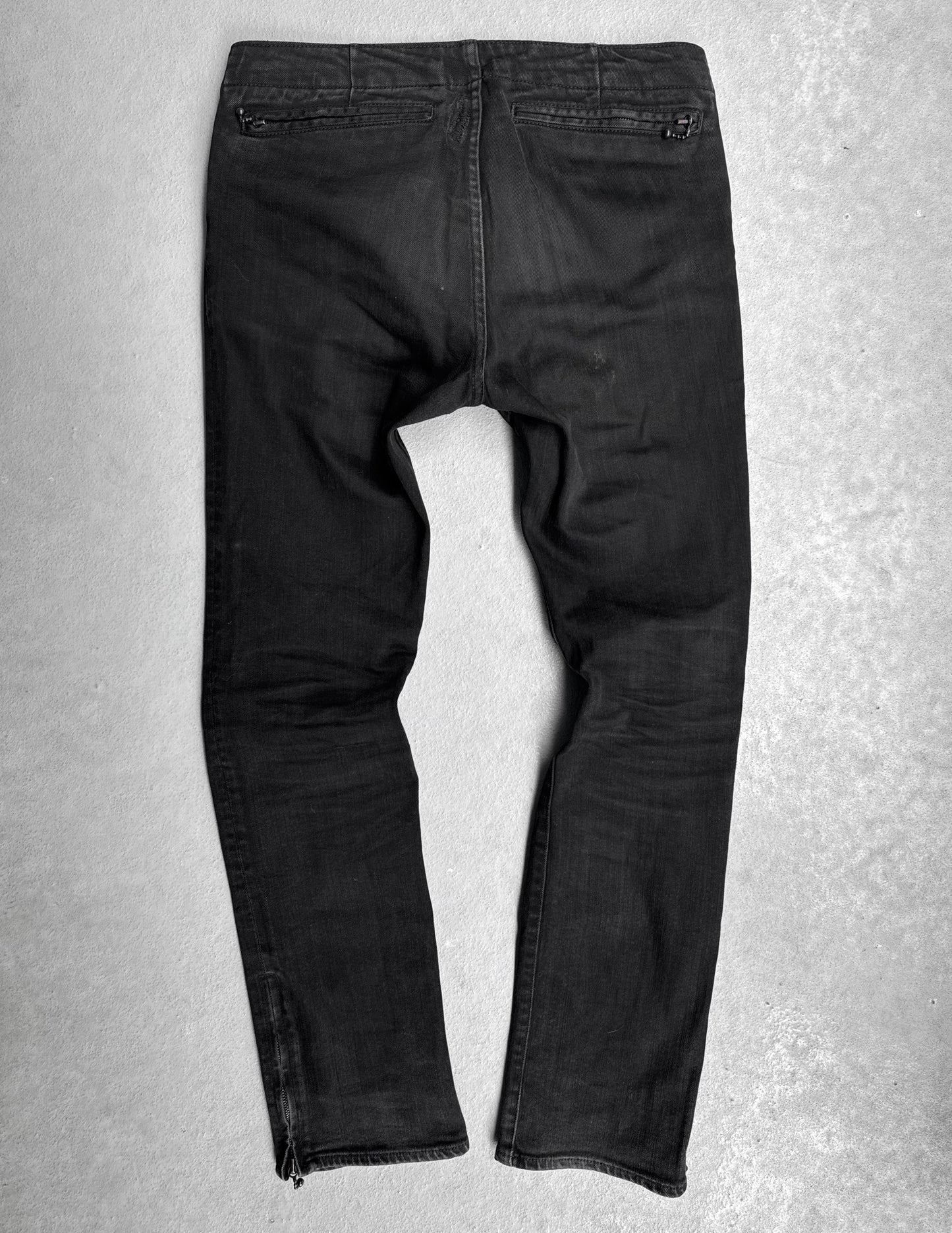 Number (N)ine SS05 “Nightcrawler” Multi-zip Skinny Rider Denim