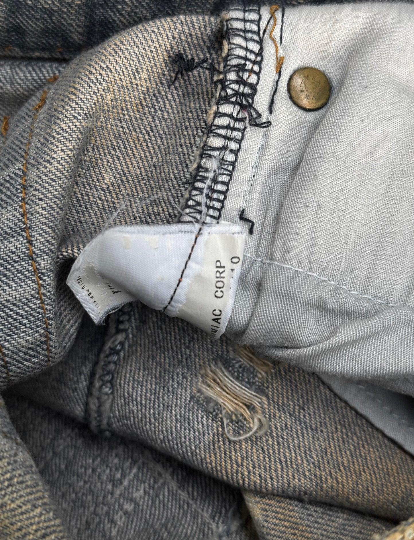 IfSixWasNine Early 00s ‘NO.MUD MAX/SBB 351DK’ Bell-Bottom Flare Denim