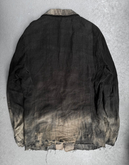 14thAddiction Early 00s Distressed Single Button Blazer
