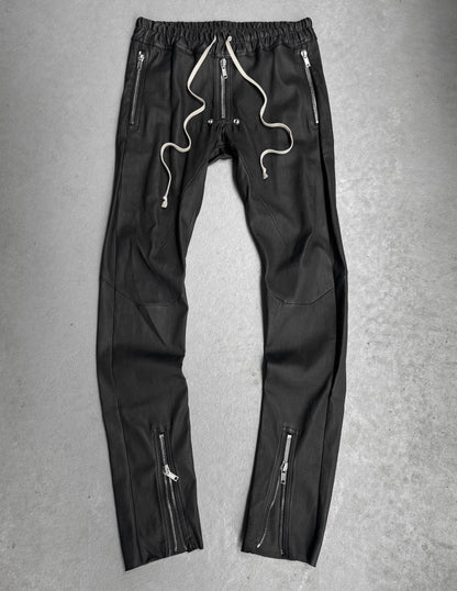 Rick Owens AW23 "LUXOR" Gary Lamb Leather Skinny Pants