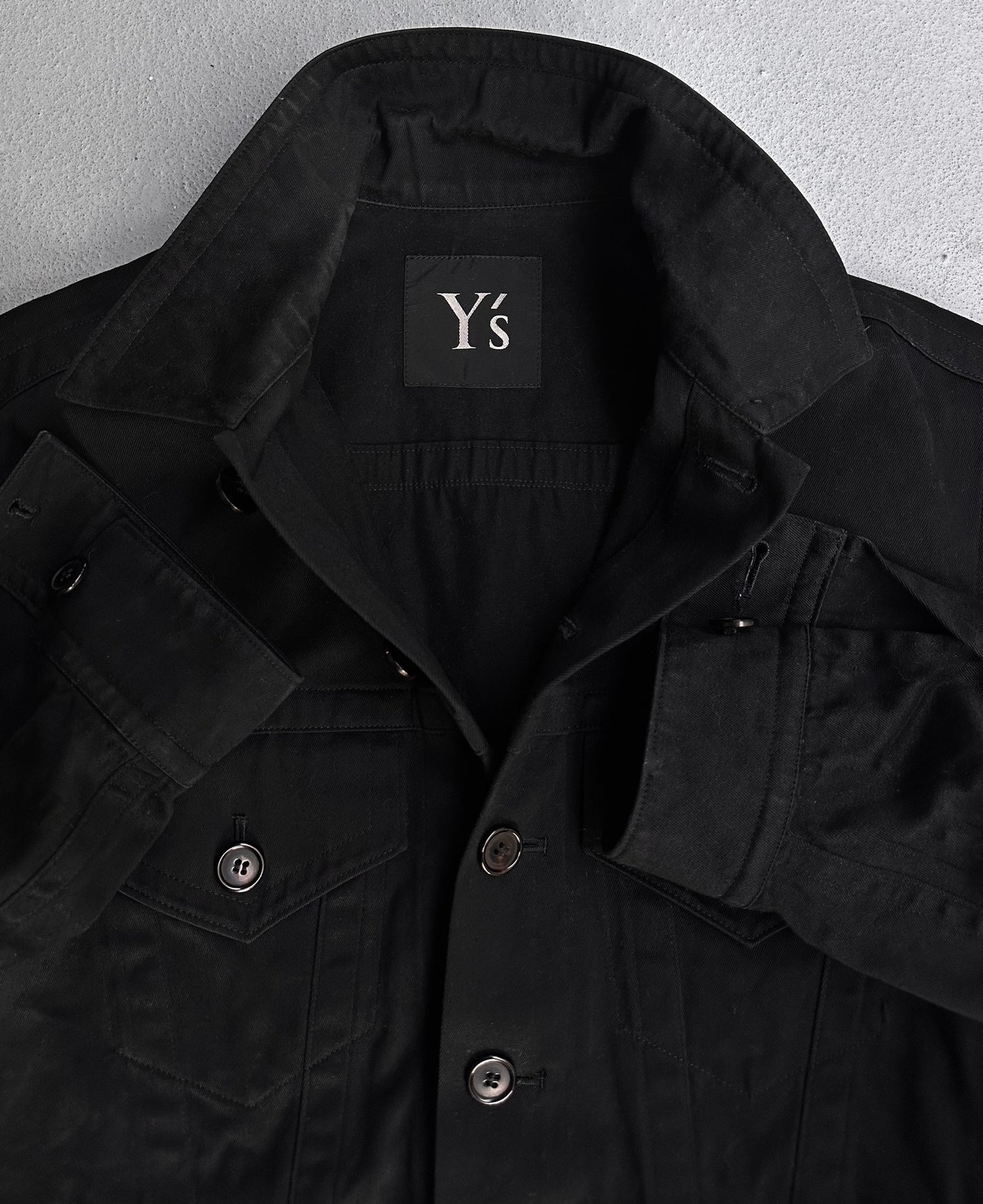 Y’s by Yohji Yamamoto SS04 Cropped Button- up Trucker Jacket