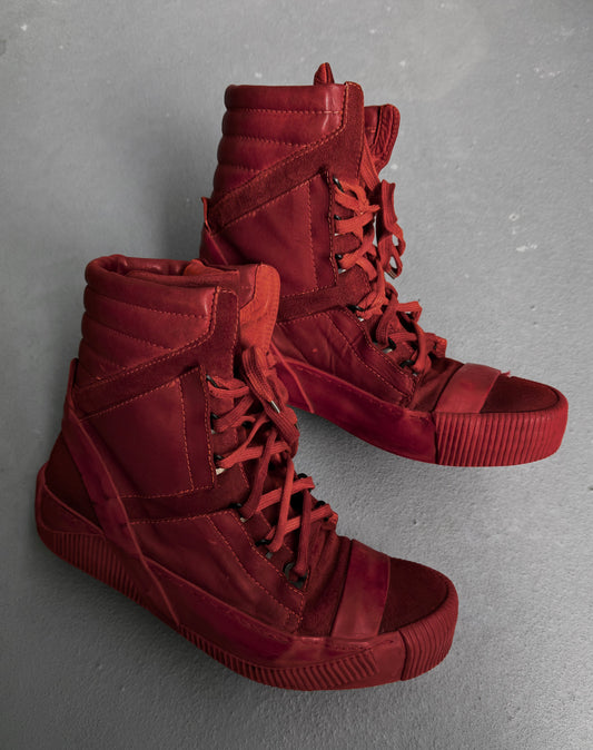 Boris Bidjan Saberi AW15-16 'BAMBA 4' Lamb Leather High-top Sneakers
