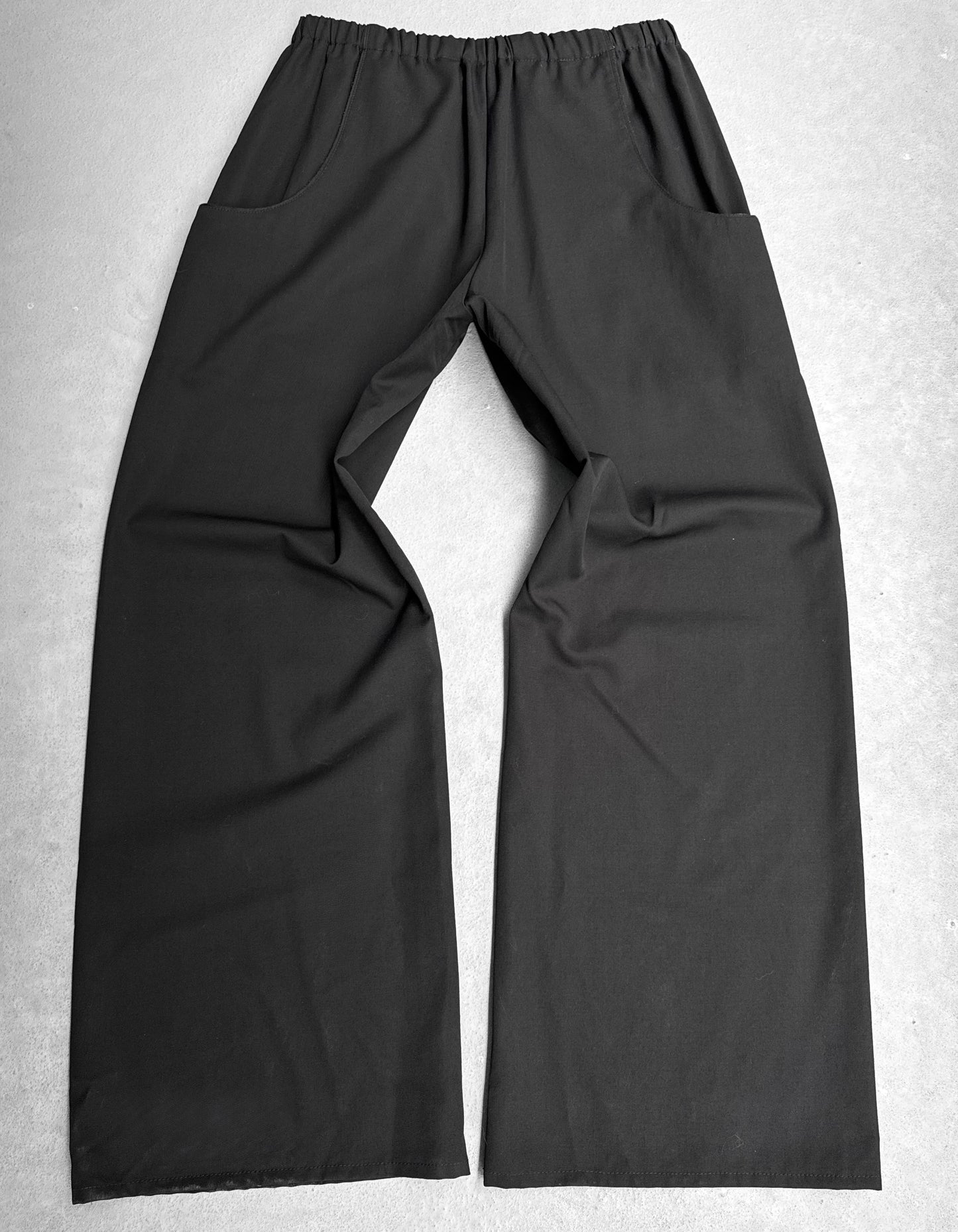 KOZABURO AW22 Geometric ‘Room’ Wool Bootcut Pants