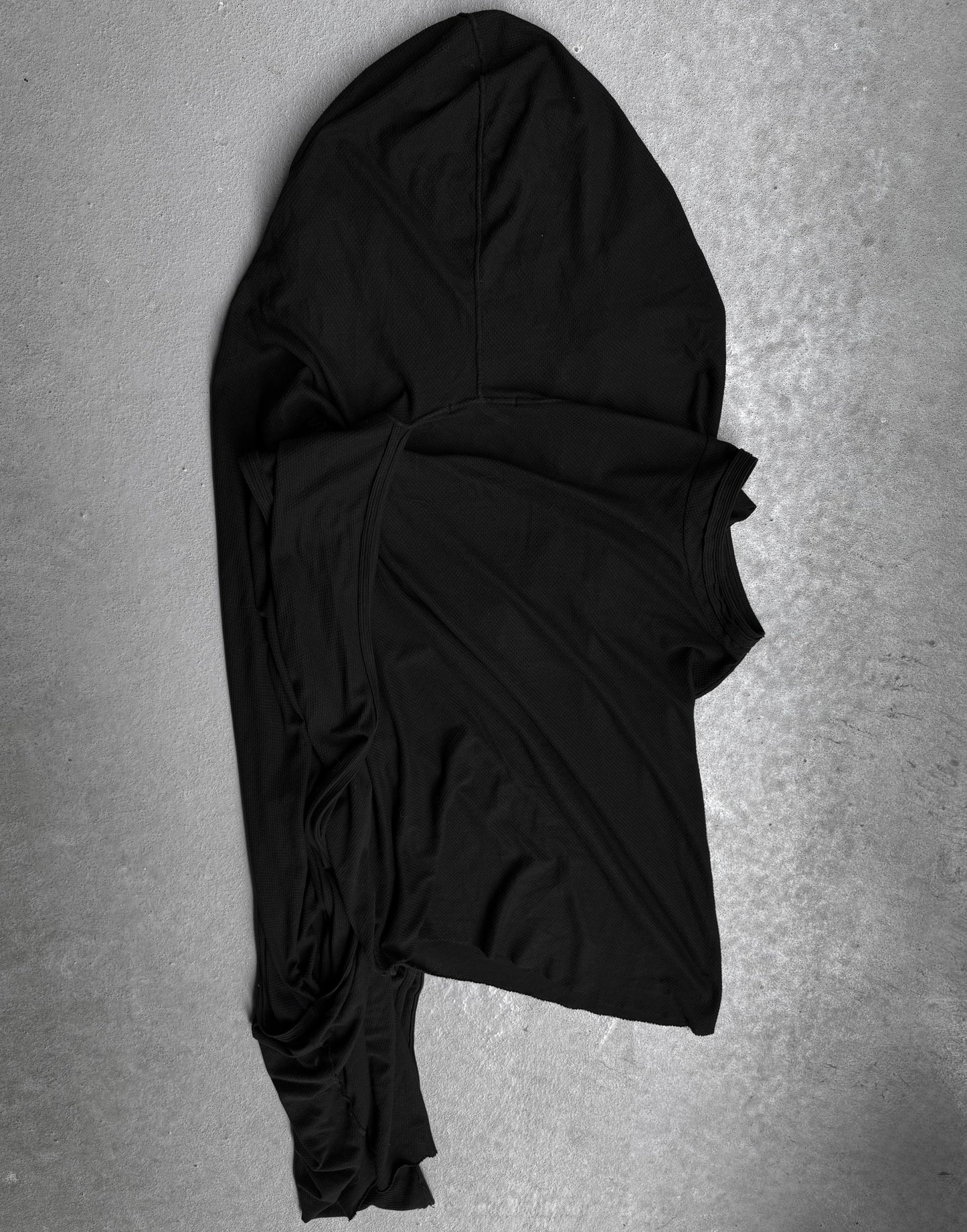 MA_Julius SS12 “edge;” Asymmetrical Druid Hooded Tank Top
