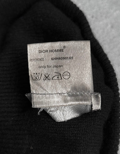 DIOR HOMME by Hedi Slimane AW06 “These Grey Days” Black Cashmere Beanie