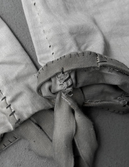 Boris Bidjan Saberi AW21 ‘P13-HS-TF’ Faded Light Grey Resin-Dyed Hand Stitch Denim