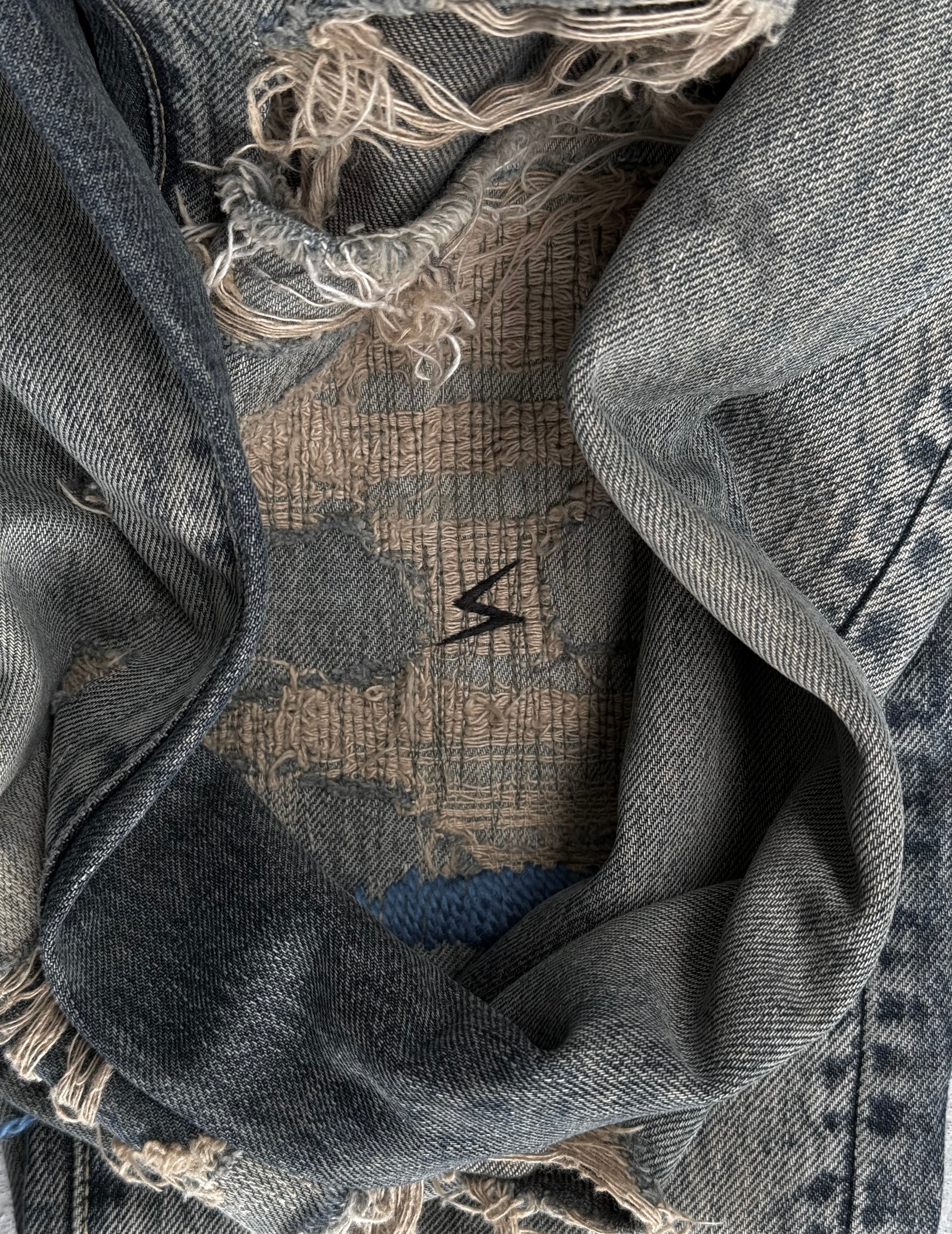 メガロドン　undercover 11ss Undercover SS10 Less But Better Distressed Denim | Size 2 – DRIEW